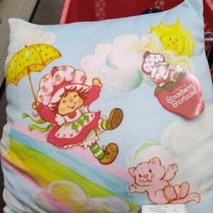 Strawberry Shortcake Kids Decorative Pillow - Pastel Blue